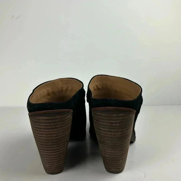 Sam Edelman Alison Desert Olive Pointed Toe Stacked Heel Leather Mules SZ 10 - Picture 7 of 9